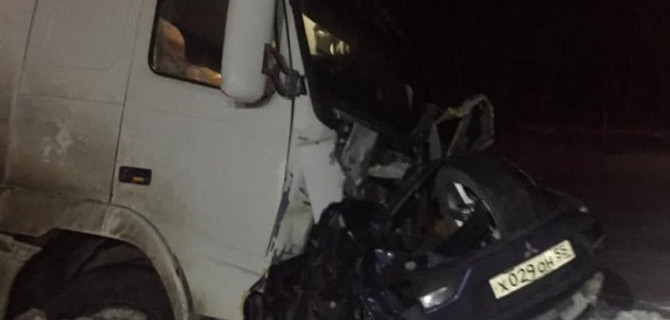 Два человека погибли в ДТП с большегрузом в Омской области