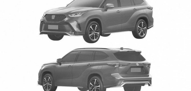 В России запатентована спортивная версия Toyota Highlander