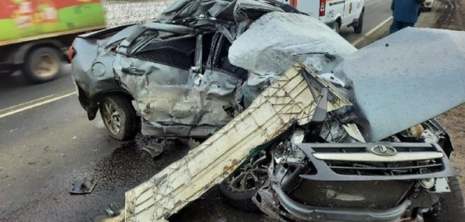 Водитель «Лады» погиб в ДТП с грузовиком в Тамбовской области