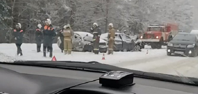 В массовом ДТП в Брянской области пострадала 30-летняя женщина