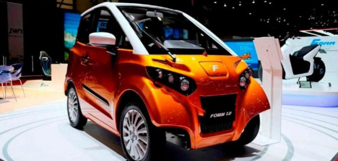 В Японии создан плавающий электромобиль