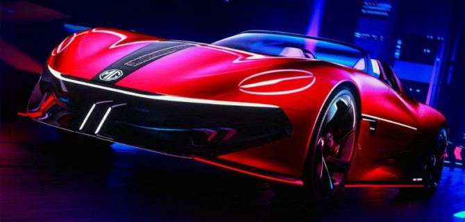 Фирма MG представила мощный электрический родстер 