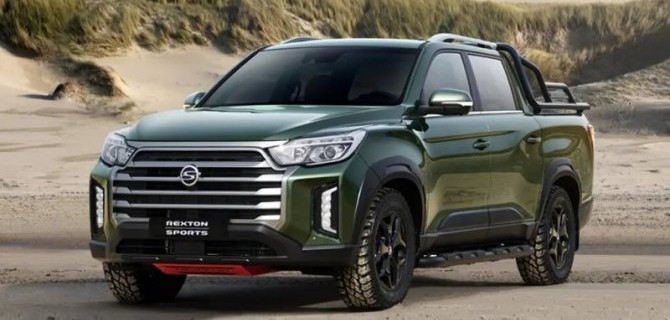 Фирма SsangYong представила пару обновлённых пикапов