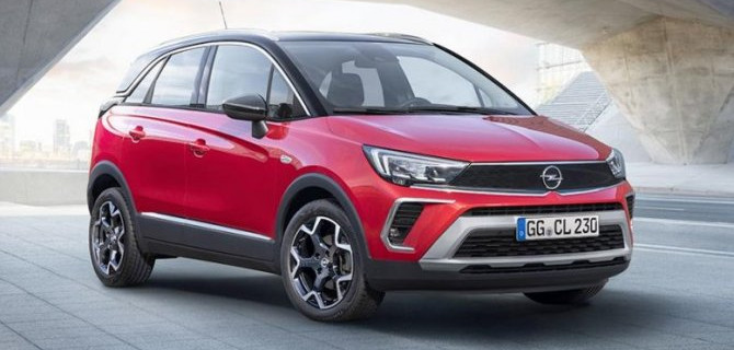 В России начались продажи обновлённого паркетника Opel Crossland