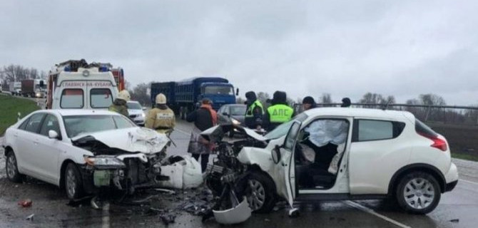 Женщина-водитель погибла в ДТП в Славянском районе Краснодарского края