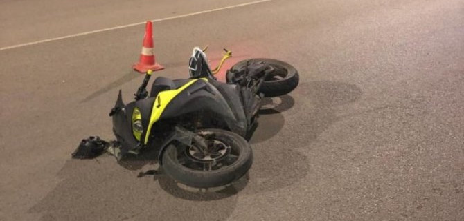 Мотоциклист попал в ДТП в Тамбове