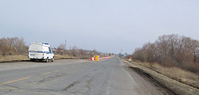 В Самаре украли мобильный светофор с места ремонта дороги