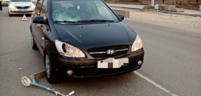 В Рязани сбили девочку на самокате