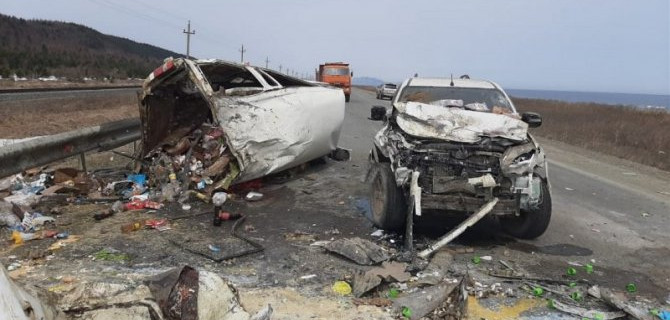 Женщина пострадала в ДТП на трассе Южно-Сахалинск – Оха