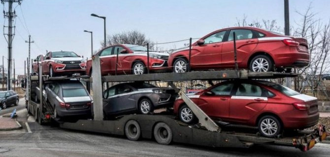 Каков объём экспорта автомобилей из России?