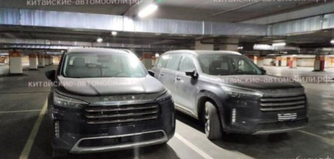 В России сфотографированы новые кроссоверы CheryExeed VX