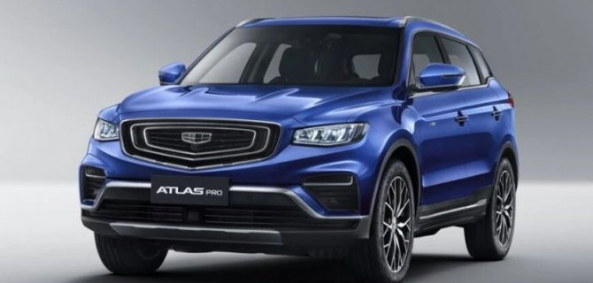 Объявлен срок появления в России кроссовера Geely Atlas Pro