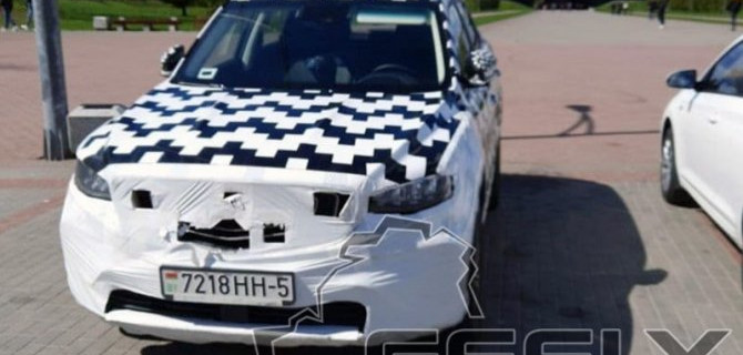В Беларуси сфотографирован кроссовер Geely Atlas Pro
