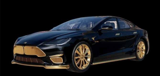 Седан Tesla Model S стал объектом дикого тюнинга