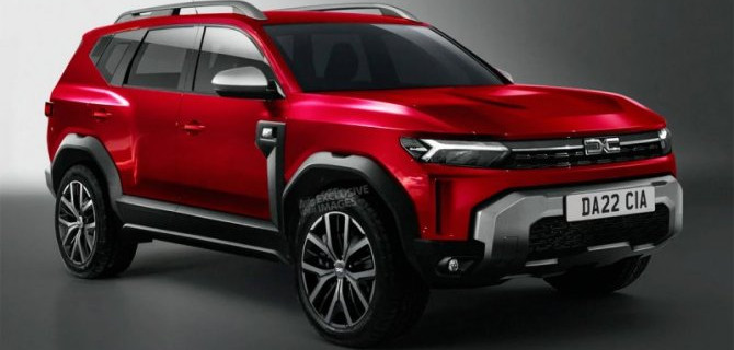 Появились рендеры будущего кроссовера Dacia Bigster