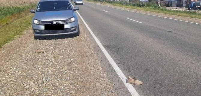 На Кубани водитель насмерть сбил пешехода и скрылся