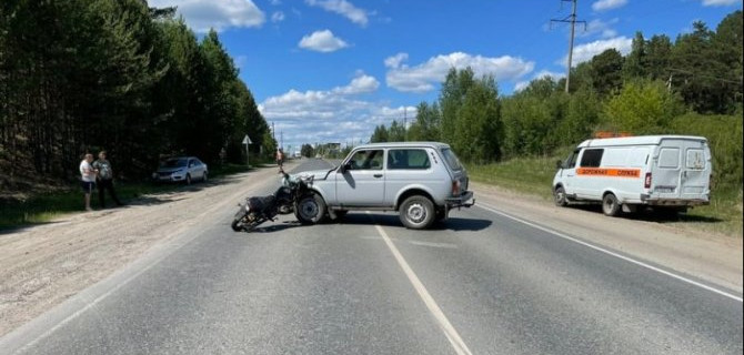 13-летний мотоциклист пострадал в ДТП в Тюмени