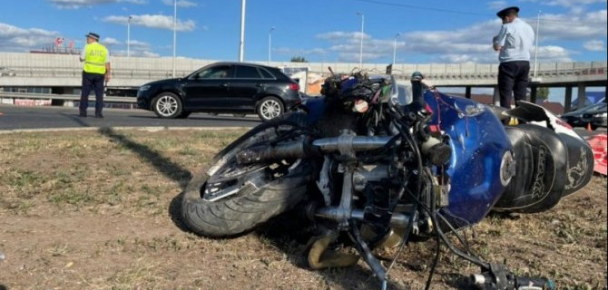 В ДТП в Уфе погиб мотоциклист