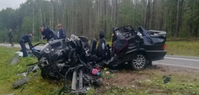 Четыре человека, включая ребенка, погибли в ДТП в Вологодской области