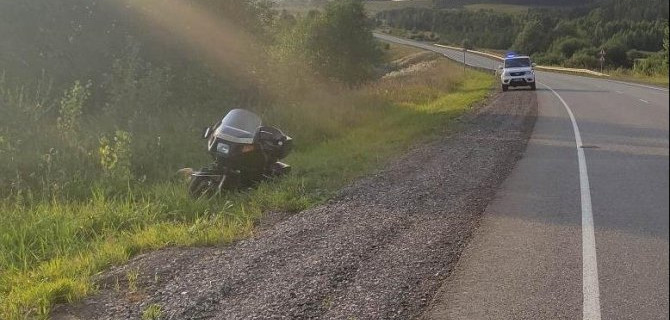 В ДТП в Игринском районе пострадал мотоциклист