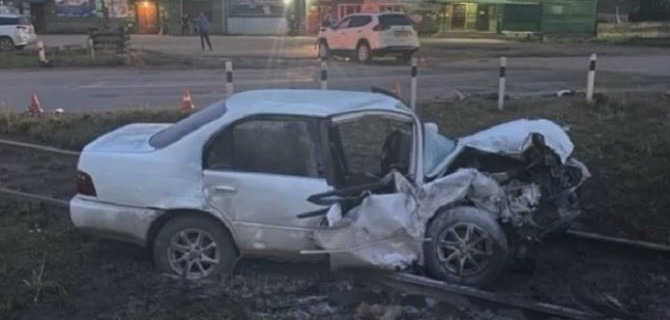 В Усть-Куте водитель, уходя от погони, погиб в ДТП