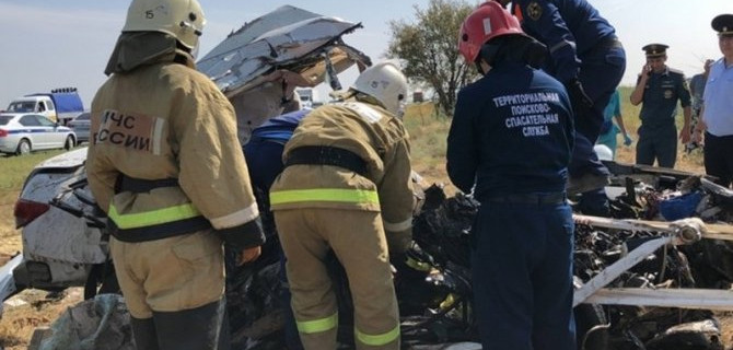 В Калмыкии в ДТП погибли пять человек, в том числе трое детей