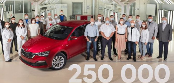 ŠKODA выпустила юбилейный экземпляр ŠKODA RAPID 