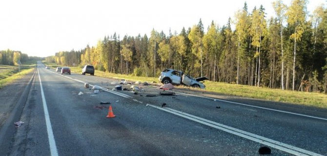 Водитель иномарки погиб в ДТП в Архангельской области