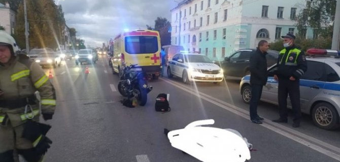 Мотоциклист погиб в ДТП в Ижевске