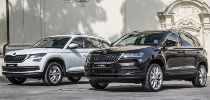 ŠKODA KAROQ и ŠKODA KODIAQ вошли в рейтинг самых популярных автомобилей за январь — август