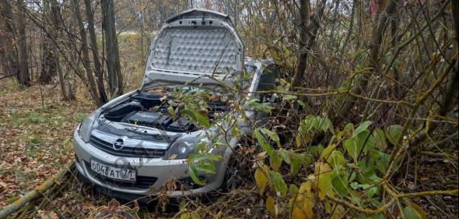 Два человека пострадали при опрокидывании автомобиля в Тульской области