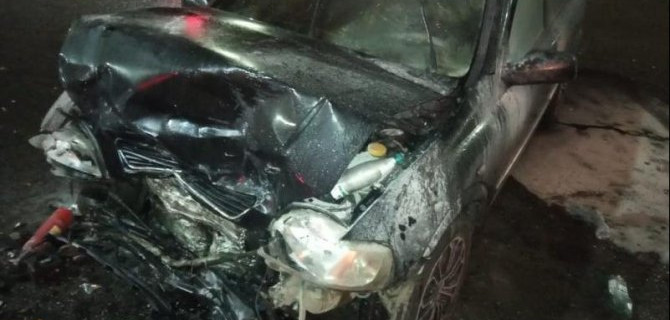 Три человека пострадали в ДТП с возгоранием в Воронеже