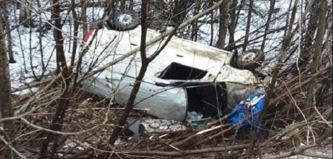 В Межевском районе при опрокидывании автомобиля погиб водитель