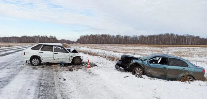 Водитель ВАЗа погиб в ДТП в Венгеровском районе Новосибирской области