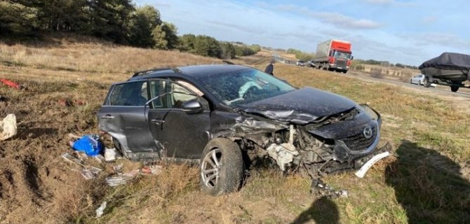 Водитель иномарки пострадал в ДТП в Волгоградской области