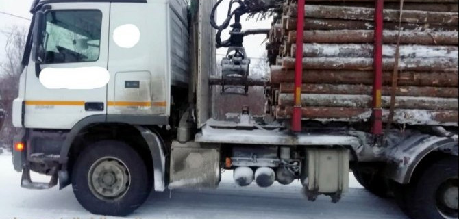 В Карелии лесовоз сбил пешехода