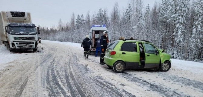 Женщина погибла в ДТП на трассе Сыктывкар – Ухта