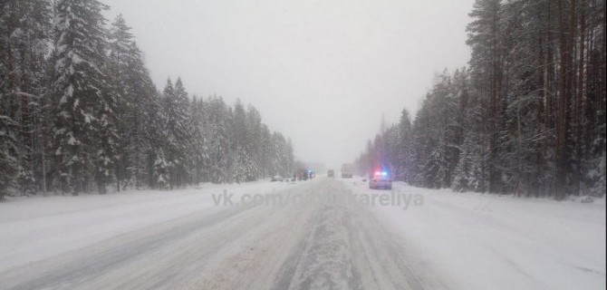 Молодой водитель погиб в ДТП в Кондопожском районе Карелии