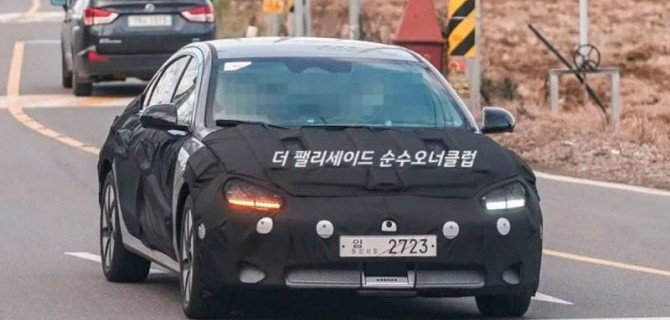 На испытания выехал новый электромобиль от Hyundai