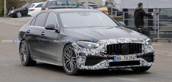 Начались испытания обновлённого спорт-седана Mercedes-AMG C43/C53