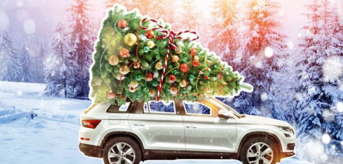 СЧАСТЛИВЫЙ НОВЫЙ ГОД СО ŠKODA АВТОПОРТ-КЛЮЧАВТО В ТЦ OZ MALL