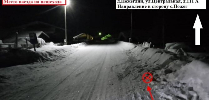 В Усть-Куломском районе водитель сбил женщину и скрылся