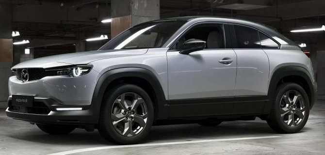 В России начались продажи электрокроссоверов Mazda MX-30