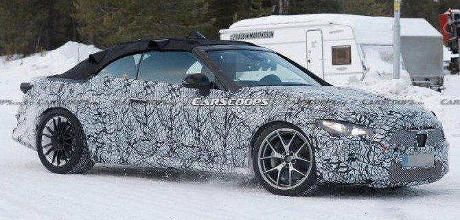 На испытания вышел кабриолет Mercedes-AMG CLE