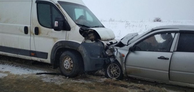 Два человека пострадали в ДТП с микроавтобусом в Данковском районе Липецкой области