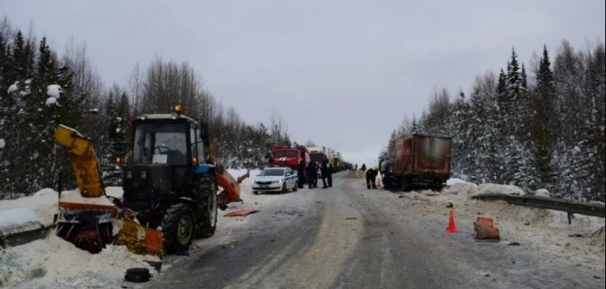 В ДТП в Коми погибли два водителя грузовиков