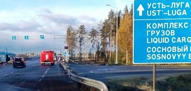 Водителя грузовика, сбившего насмерть пешехода у порта в Усть-Луге, нашли за неделю