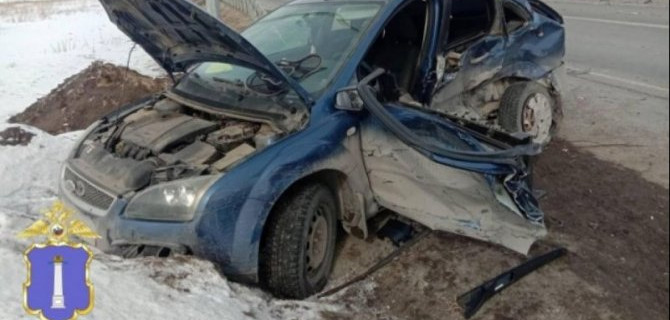 Женщина пострадала в ДТП в Ульяновской области