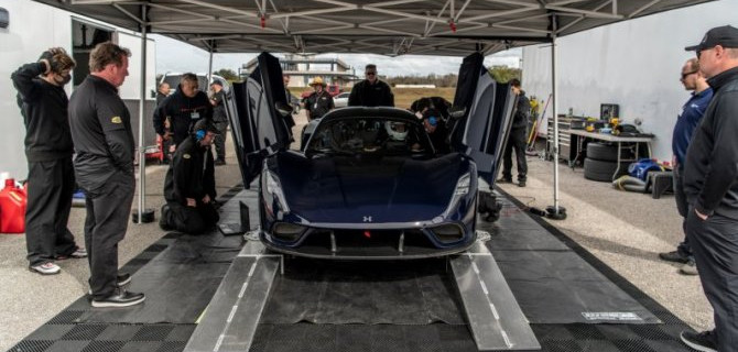 Гиперкар Hennessey Venom F5 разогнали до невообразимой скорости
