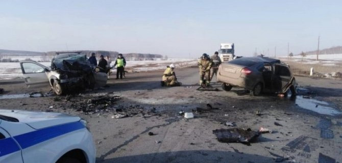 Четыре человека погибли в ДТП с двумя «Ладами» в Верхнеуральском районе Челябинской области
